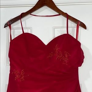 Vintage Strapless Formal Gown